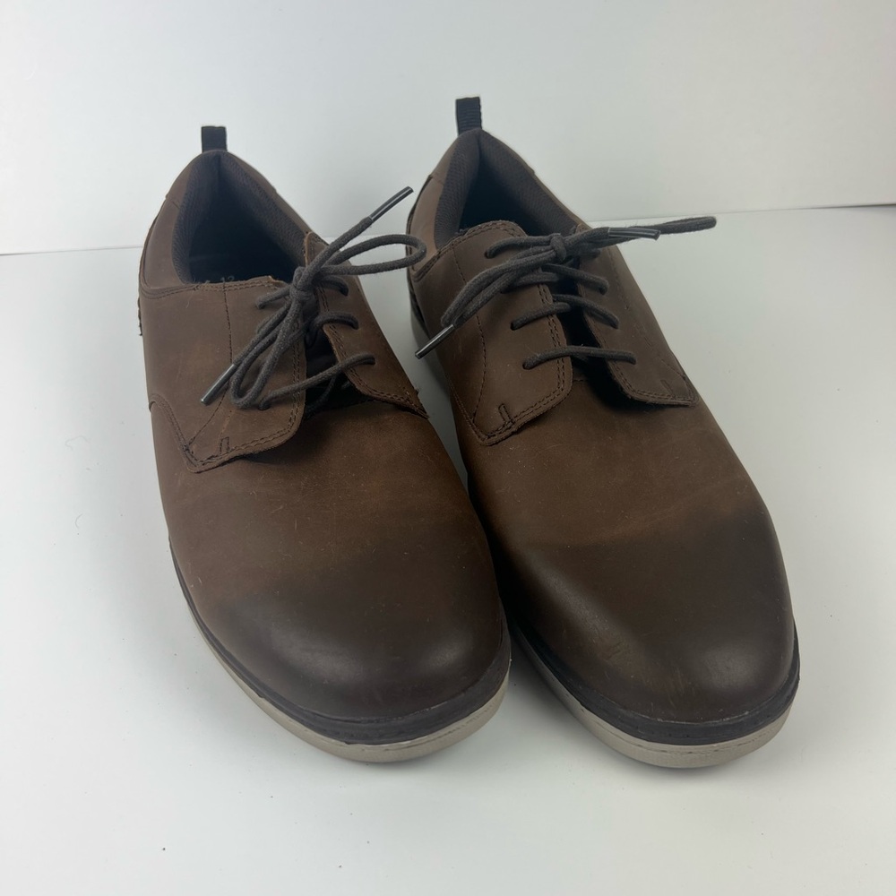 DR Scholls Men's Shoes Leather Brown Gel Cushion